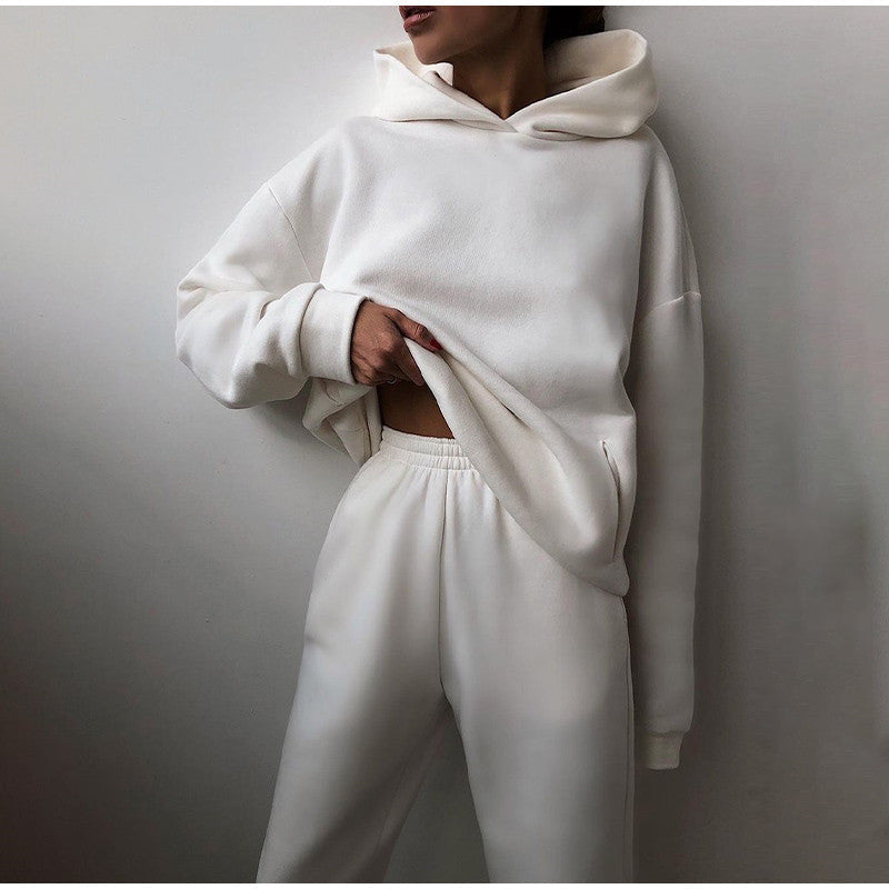 Zahara | Oversized High Waist Tracksuit | The Most Comfy Outfit White