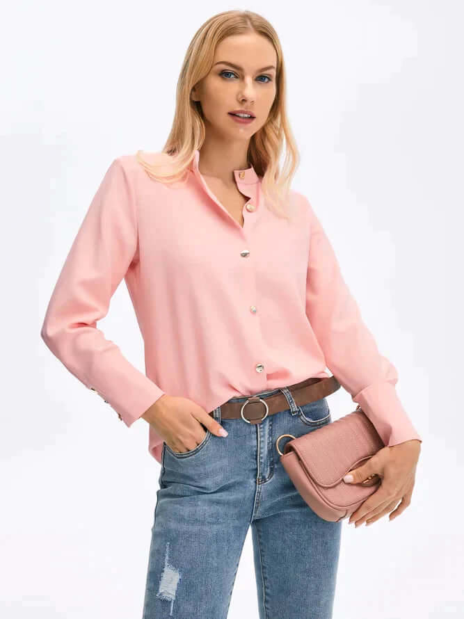 Danore | Women's High-Cuff Long Sleeve Blouse