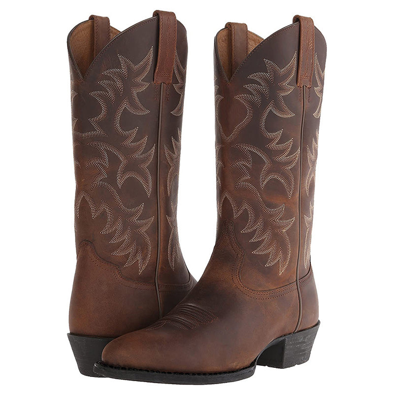 Women’s Chic Cowboy Boots with Stylish Details Braun