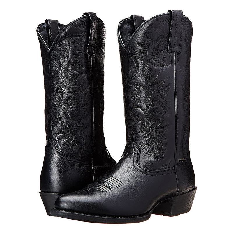 Women’s Chic Cowboy Boots with Stylish Details Schwarz