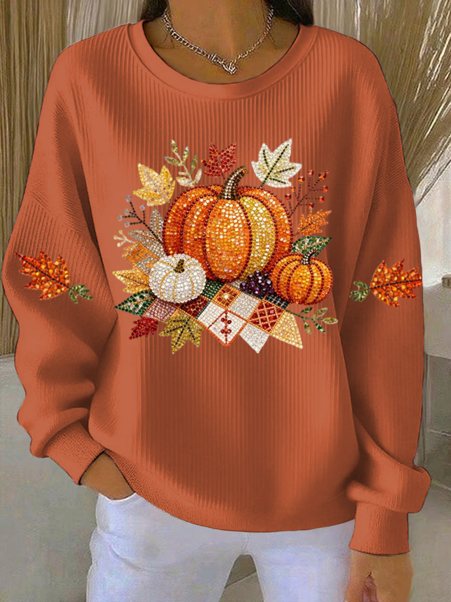 Dôre | Women’s Sweatshirt | Printed Front Graphic Orange