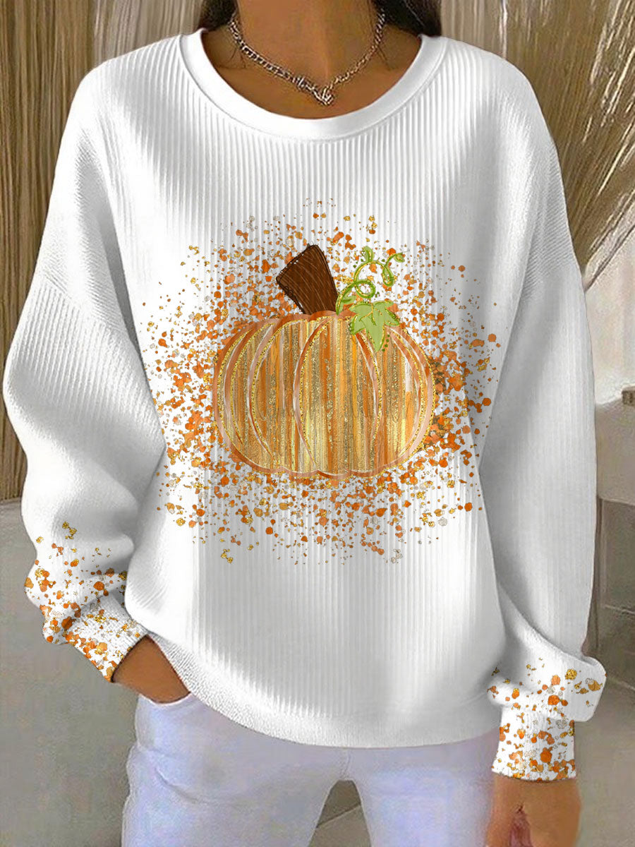 Bersh | Women's Sweatshirt | Illustrated Front Graphic Crew Neckline White