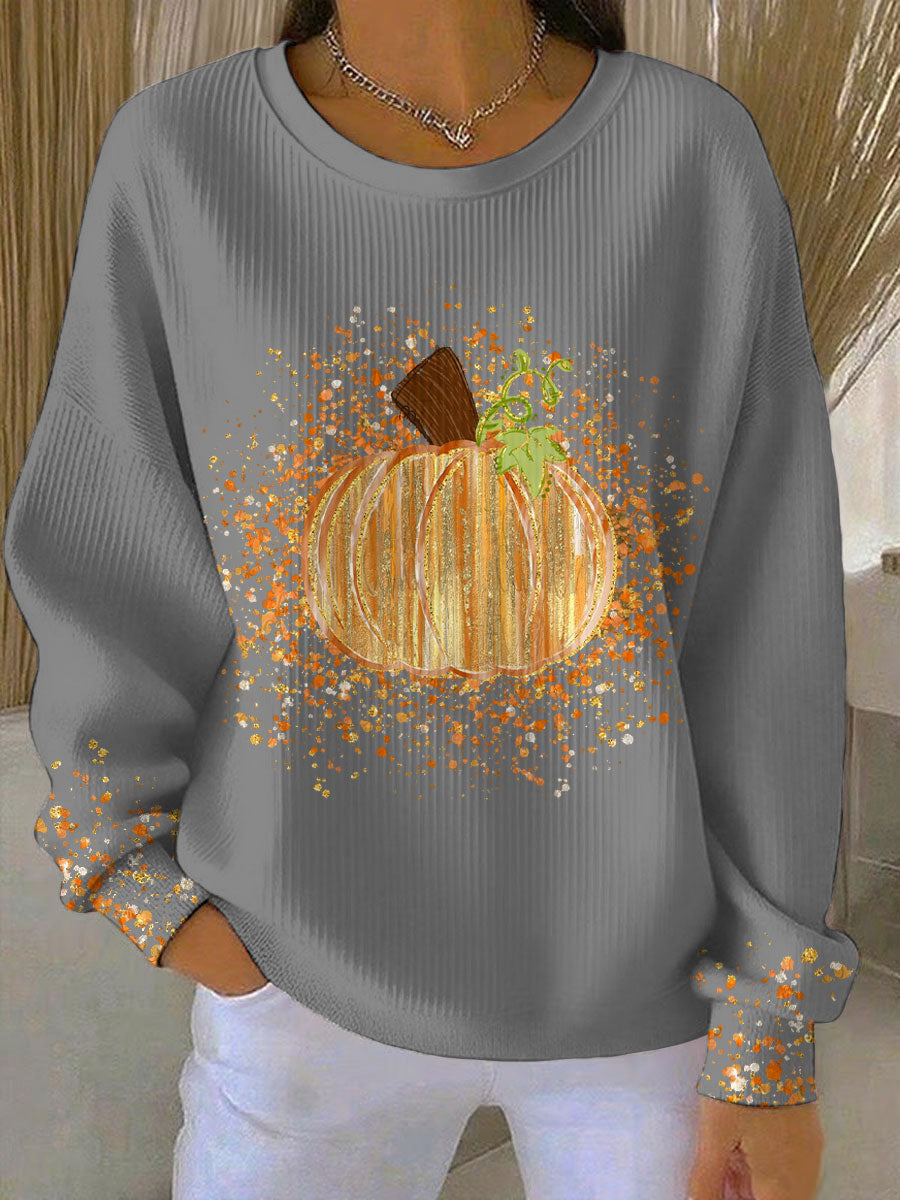 Bersh | Women's Sweatshirt | Illustrated Front Graphic Crew Neckline Light Gray