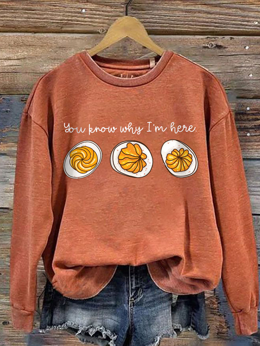 Ēden | Women's Sweatshirt | Round Crew Neckline Orange