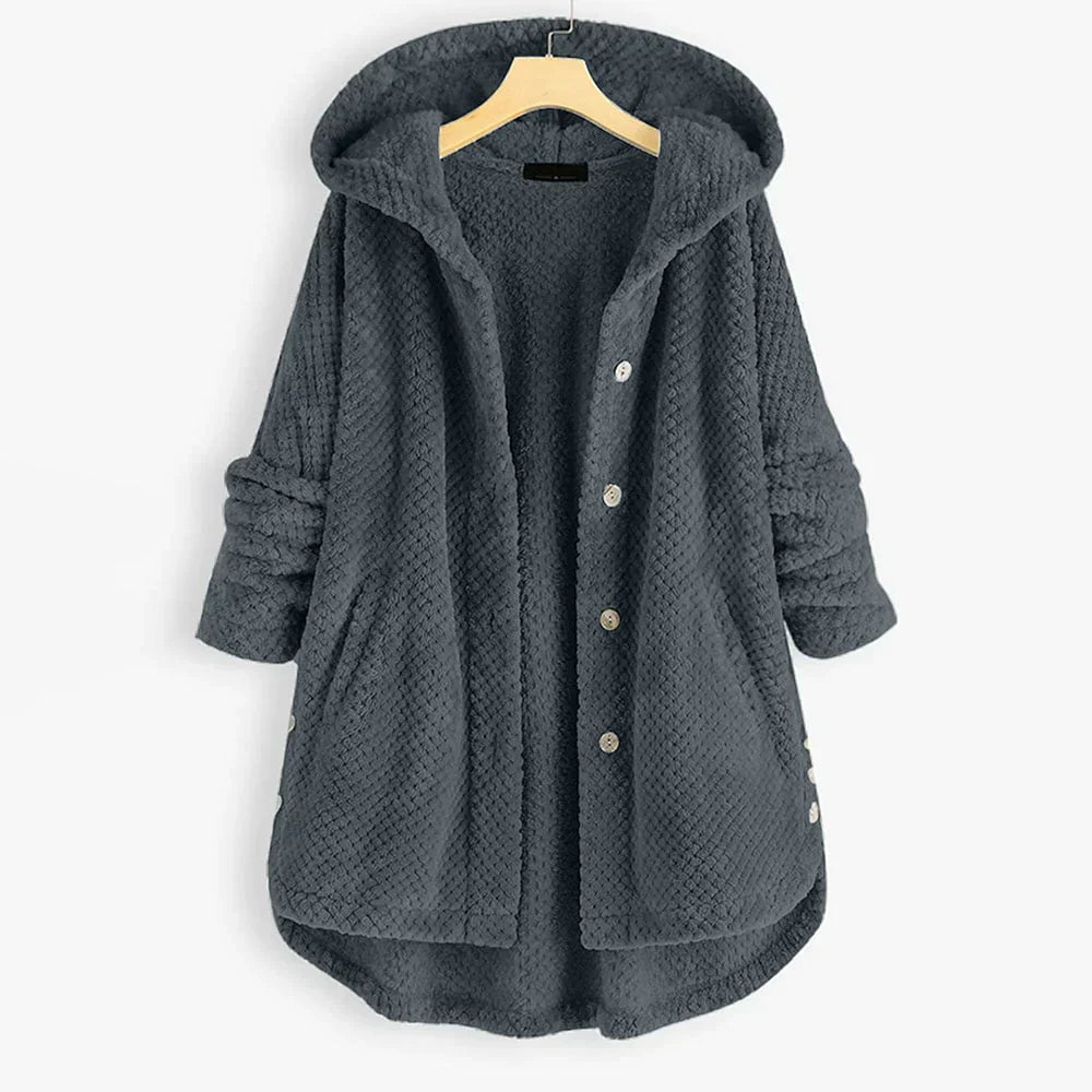 Wilshire | Stylish Hooded Fleece Jacket Grey