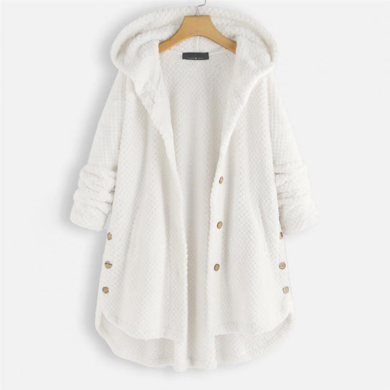 Wilshire | Stylish Hooded Fleece Jacket White
