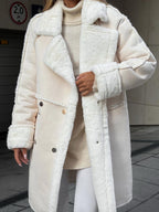 Mechi | Stylish Long Polar Fleece Women's Coat