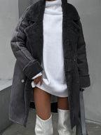 Mechi | Stylish Long Polar Fleece Women's Coat