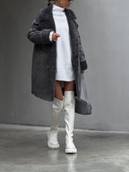 Mechi | Stylish Long Polar Fleece Women's Coat