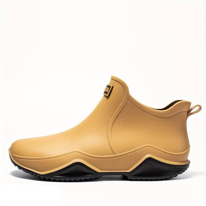 Boots for Women | Slip-On Ankle Style with Rounded Toe Brown