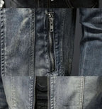 Calico | Men's Retro Denim Jacket - Vintage Washed Trucker Jean Jacket with Flap Pockets