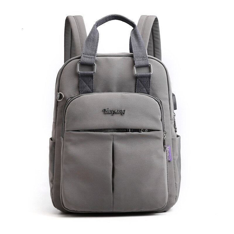 Hommes | Water-Resistant USB Charging Anti-Theft Backpack – Multi-Compartment Design Dark Grey