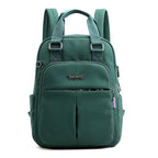 Hommes | Water-Resistant USB Charging Anti-Theft Backpack – Multi-Compartment Design Green
