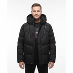 Figueral | Men’s Puffer Jacket | Coat with Zipper Pockets