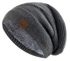 Chāme | Warm Winter Beanie with Fleece Lining Grey 56cm-58cm