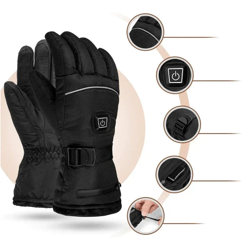 Waterproof Electric Heated Gloves - HeatGuard