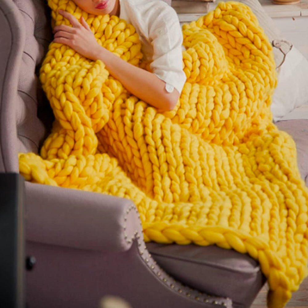 1000 Gram XXL Chunky Knitting Yarn Yellow