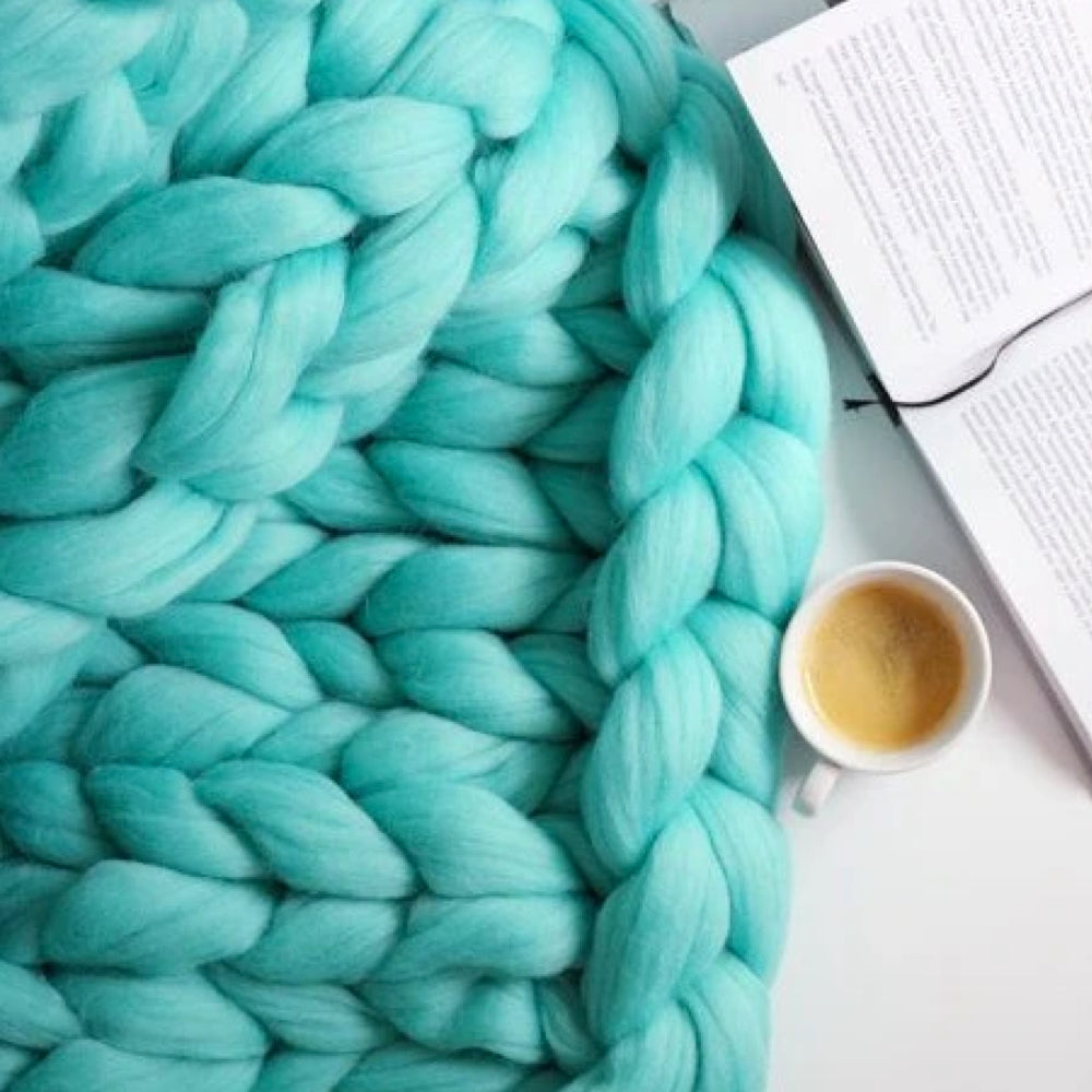 1000 Gram XXL Chunky Knitting Yarn Turquoise