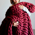 1000 Gram XXL Chunky Knitting Yarn Wine Red