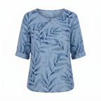 Flōre | Woman’s Blouse | Printed Asymmetric Button